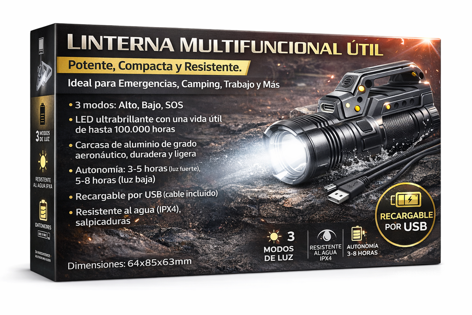 Linterna Multifuncional Útil